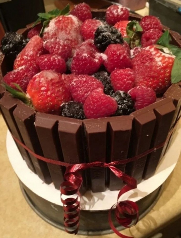 Fruit Basket Custom Cake