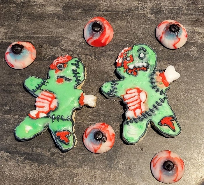 Custom Zombie Sugar Cookies