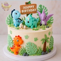 🦖 Dinosaur Adventure Cake